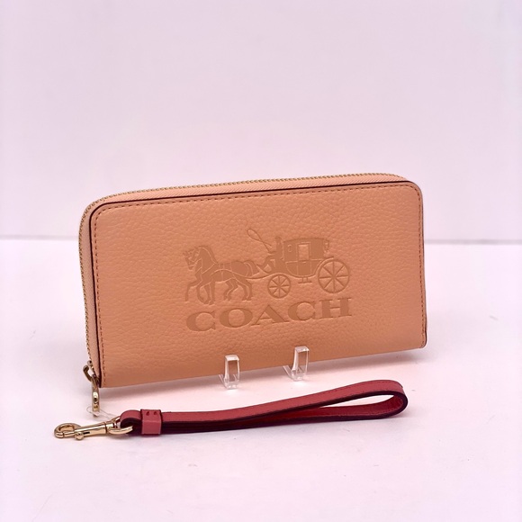 COACH Long Zip Around Wallet With Horse And Carriage - Picture 8 of 14